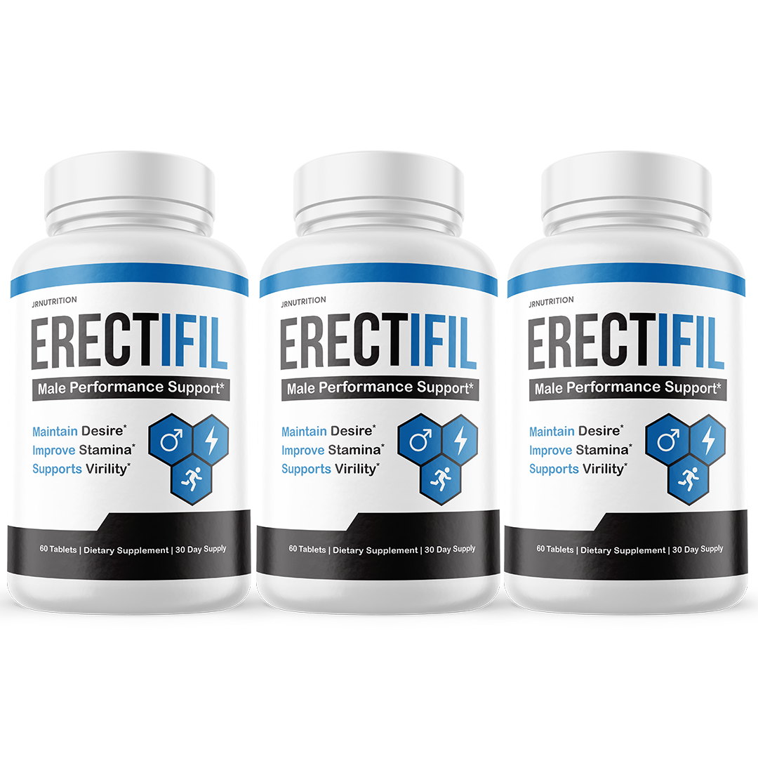 Erectifil Tablets - All Natural Support For Men - 3 Bottles